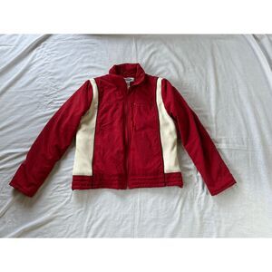 Vintage Y2K Old Navy Winter Jacket From 2001, Red/White Size Large, Zip Up